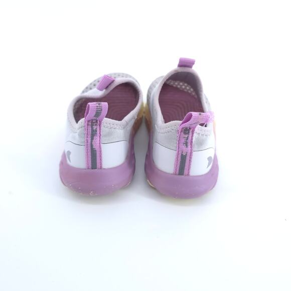 Rugged Shark Girls Purple and Yellow Slip On Water Shoes Mesh Top Rubber Sole 9 - Picture 5 of 7